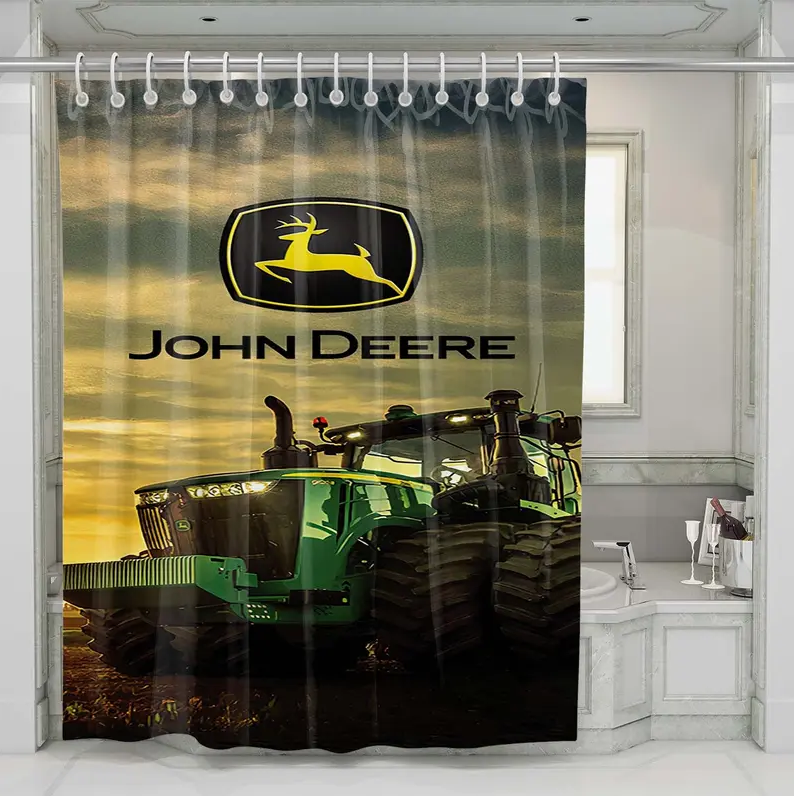Tractor John Deere 1 Shower Curtain Set Bathroom Set For Bathroom Decor Best Gift For Friends