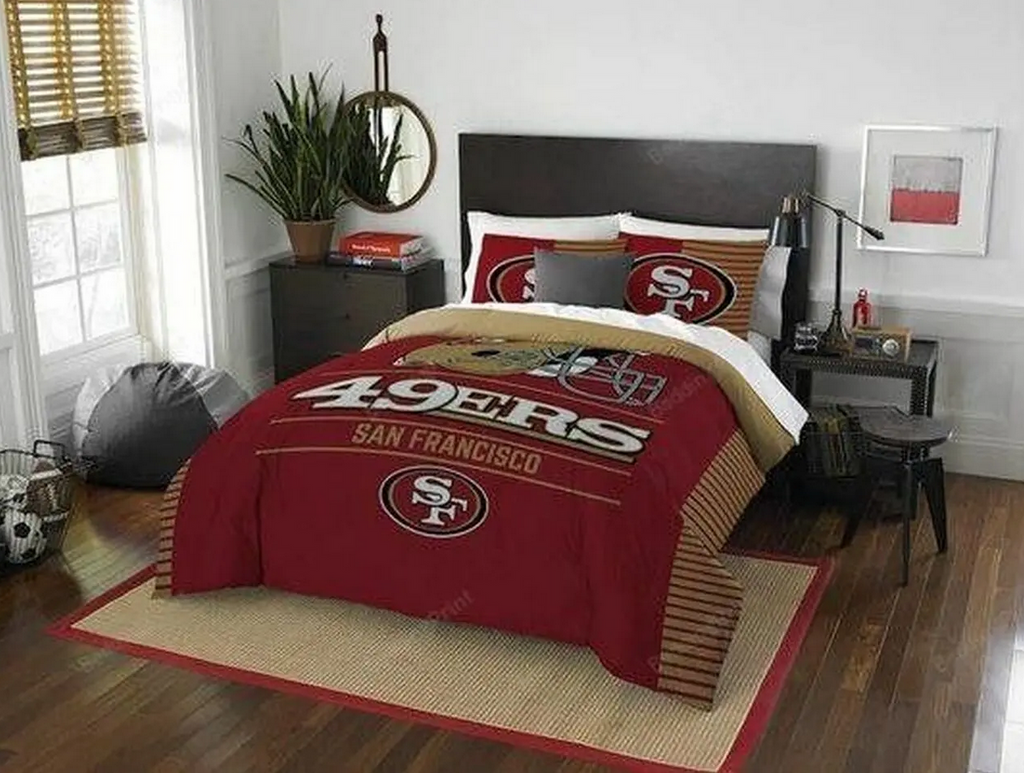 San Francisco 49Ers Gs Cl Customize NFL Football Team Bedding Set Duvet Cover Home Decor Gift For NFL Lovers
