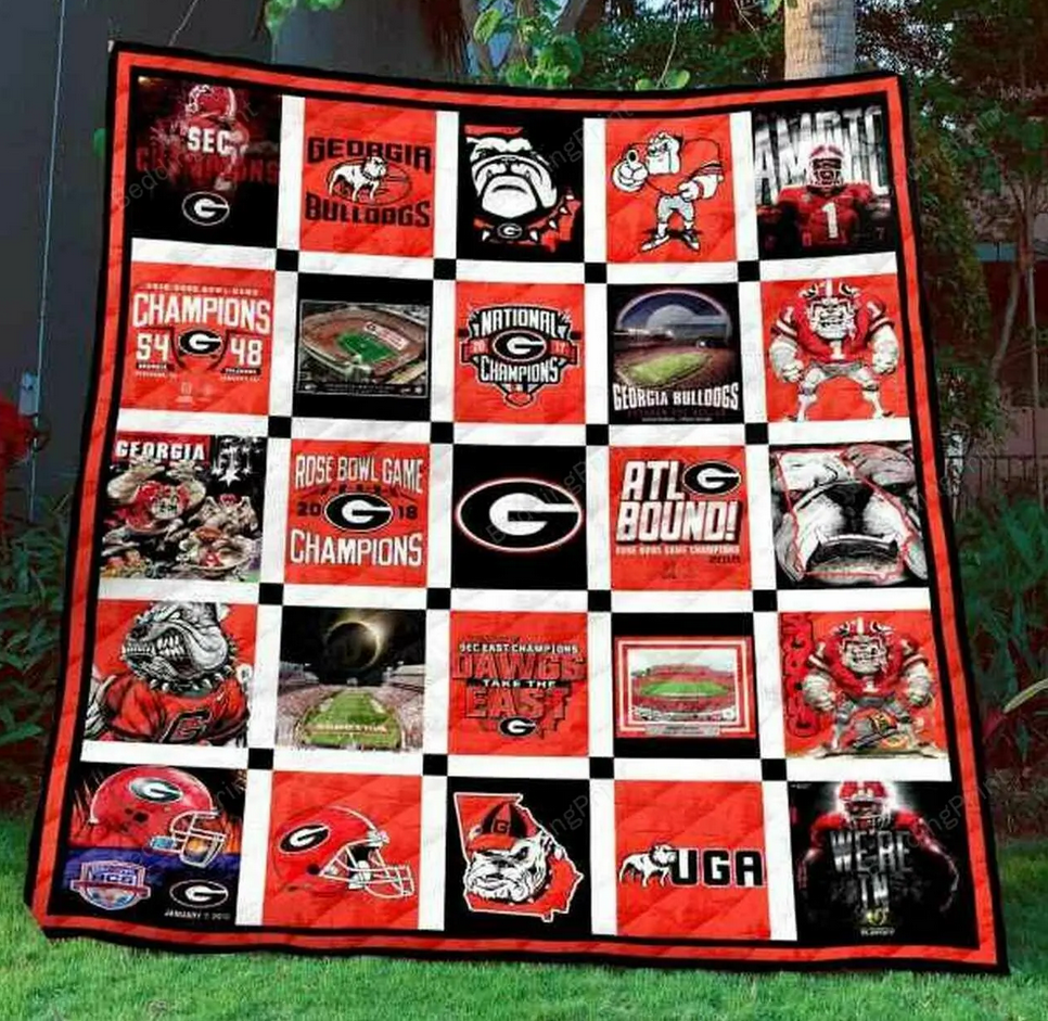 Ncaa Georgia Bulldogs Quilt Blanket