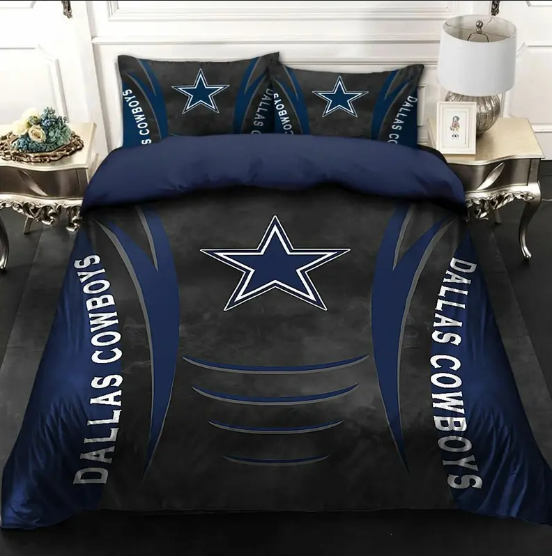 Dallas Cowboys Hot Shot 180920 NFL Football Team Bedding Set Duvet Cover With Pillowcase Home Decor Gift For NFL Lovers