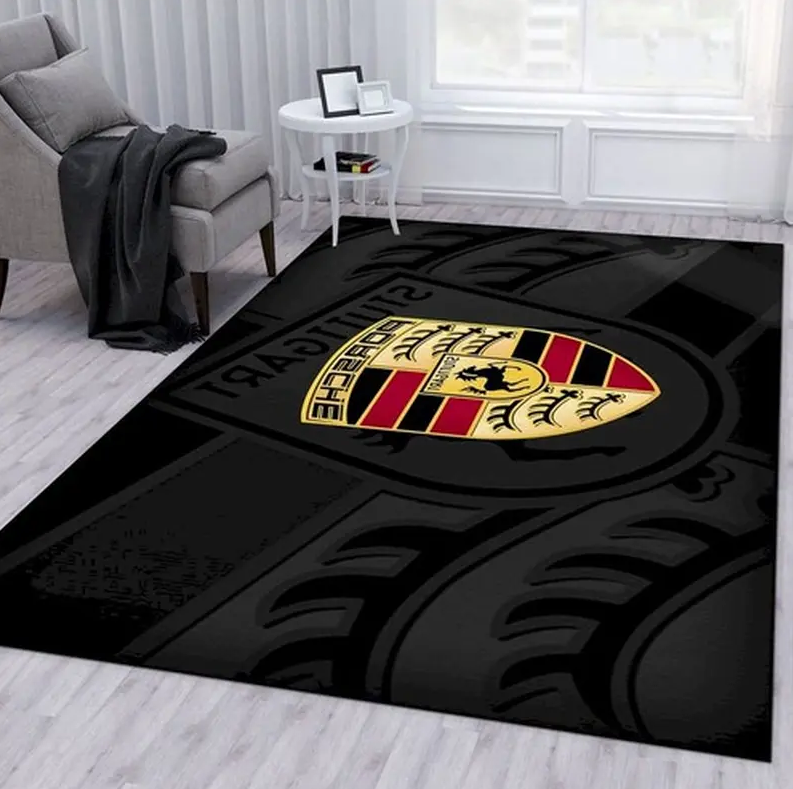 Porsche Logo Area Rugs Living Room Area Rug Home Decor