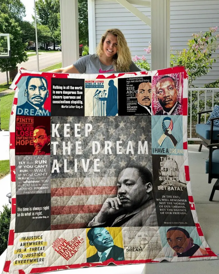 Martin Luther King Jr Quilt Blanket