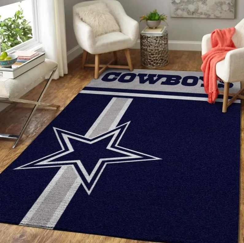 NFL Football Dallas Cowboys Area Rug Living Room Rug Home Decor Home Decor
